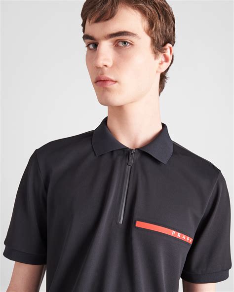 prada women's polo shirt|prada polo tee price.